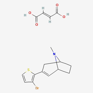 Chemical structure of NS3861 fumarate