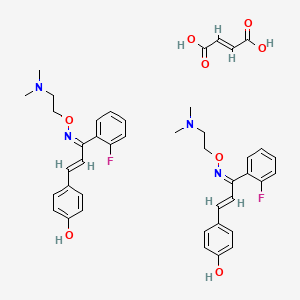 Chemical structure of Eplivanserin hemifumarate
