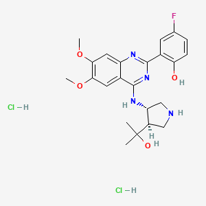 Chemical structure of CCT 241533 dihydrochloride