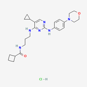 Chemical structure of MRT 68601 hydrochloride