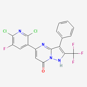 Chemical structure of QO 58