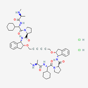 Chemical structure of AZD 5582 dihydrochloride