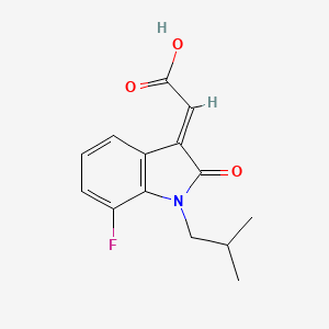 Chemical structure of ASP 7663