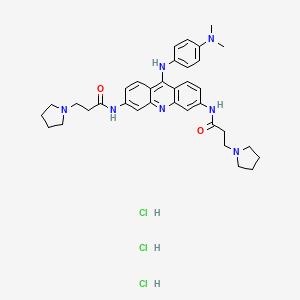 Chemical structure of BRACO 19 trihydrochloride