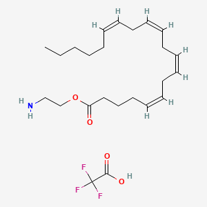 Chemical structure of Virodhamine trifluoroacetate