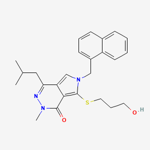 Chemical structure of SR 13800