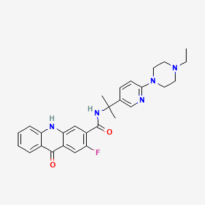 Chemical structure of BMS 566419