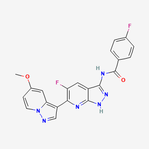 Chemical structure of CW 008
