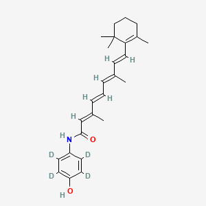 Chemical structure of Fenretinide-d4