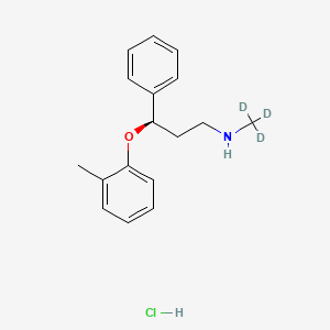 Chemical structure of Tomoxetine - d3 hydrochloride