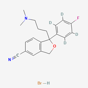Chemical structure of Citalopram - d4 hydrobromide
