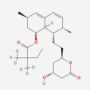Chemical structure of Simvastatin-d6