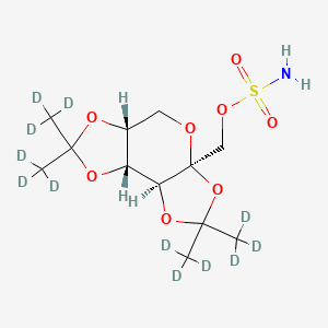 Chemical structure of Topiramate-d12