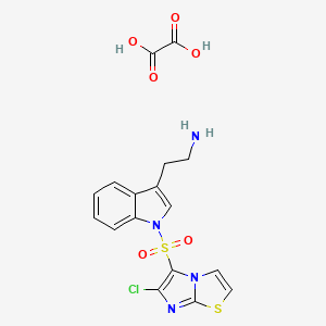 Chemical structure of WAY 181187 oxalate