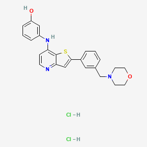 Chemical structure of LCB 03-0110 dihydrochloride