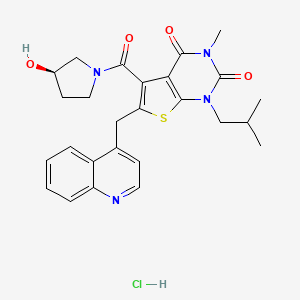 Chemical structure of AR-C 141990 hydrochloride