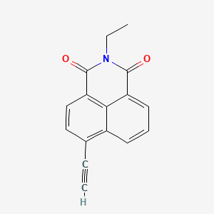Chemical structure of 4-Ethynyl-N-ethyl-1,8-napthalamide