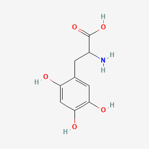 Chemical structure of 6-Hydroxy-DL-DOPA