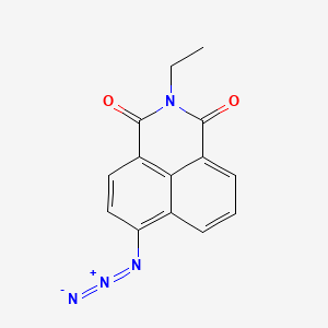 Chemical structure of 4-azido-N-ethyl-1,8-naphthalimide