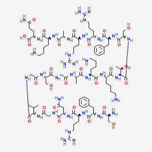 Chemical structure of Neuropeptide S (Mouse)