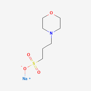 Chemical structure of MOPS, sodium salt