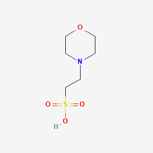 Chemical structure of MES, free acid