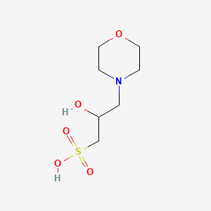 Chemical structure of MOPSO, free acid