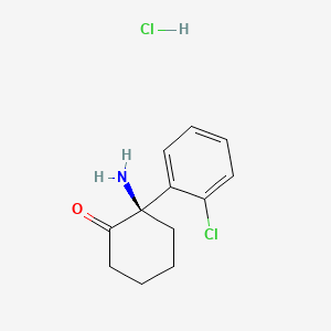 Chemical structure of (R)-Norketamine hydrochloride