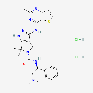 Chemical structure of PF 3758309 dihydrochloride