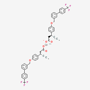 Chemical structure of AMG 837 hemicalcium salt