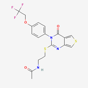 Chemical structure of T 3364366