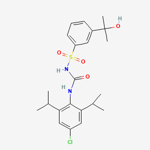 Chemical structure of CP 424174