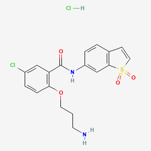 Chemical structure of HJC0416 hydrochloride