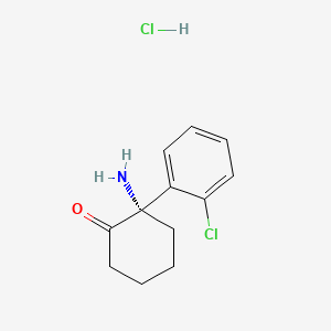 Chemical structure of (S)-Norketamine hydrochloride