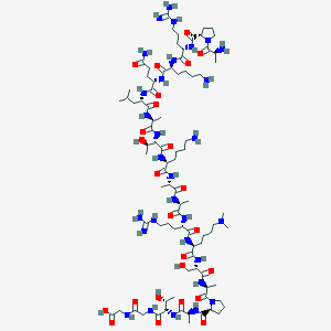Chemical structure of H3K27(Me2) (15-34)