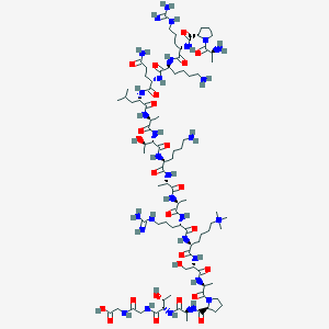 Chemical structure of H3K27(Me3) (15-34)