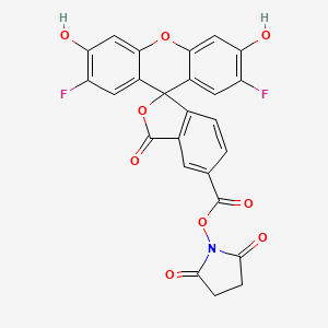 Chemical structure of OG 488, SE