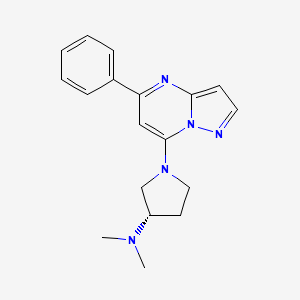 Chemical structure of (S)-ZINC 3573