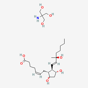 Chemical structure of Carboprost tromethamine