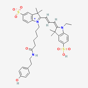 Chemical structure of Cyanine 3 Tyramide