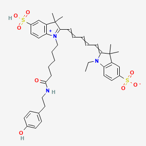Chemical structure of Cy5 Tyramide
