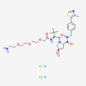 Chemical structure of VH 032 amide-PEG3-amine
