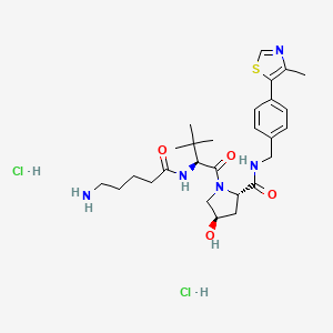 Chemical structure of VH 032 amide-alkylC4-amine