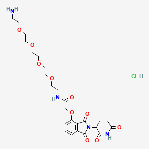 Chemical structure of Thalidomide 4'-oxyacetamide-PEG4-amine