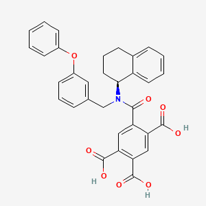 Chemical structure of A 317491 sodium salt