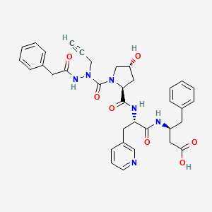 Chemical structure of Janelia Fluor 549, Azide