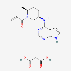 Chemical structure of PF 06651600 malonate