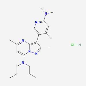 Chemical structure of R 121919 hydrochloride