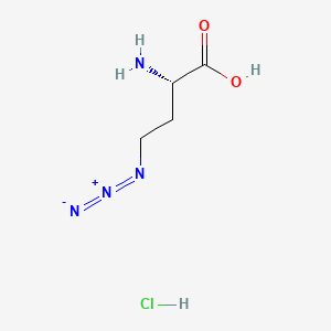 Chemical structure of L-Azidohomoalanine hydrochloride