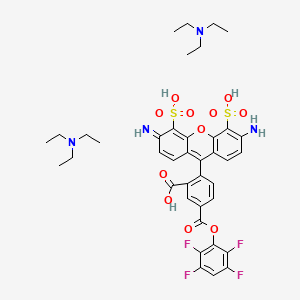 Chemical structure of TFAX 488, TFP